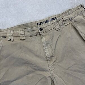 Duluth Trading Shorts Men's 44 Beige Flex Fire Hose Carpenter Utility‎ Workwear